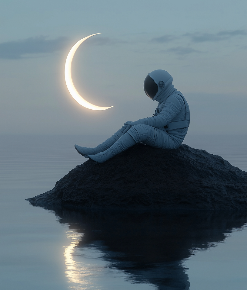 Explorer representing a long-term technology horizon